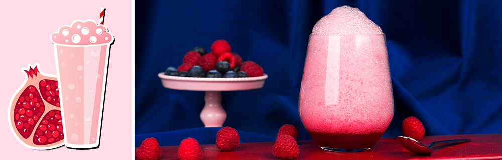 Рецепт кислородного гранатового коктейля