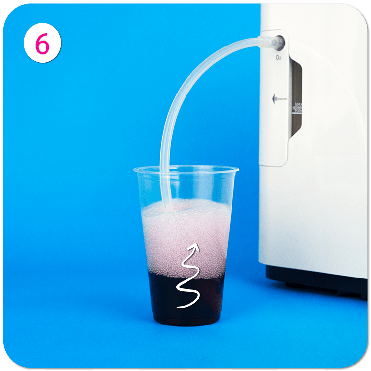 Приготовление кислородного коктейля при помощи аэратора - 6 шаг