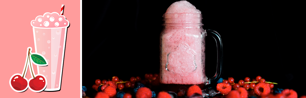 Рецепт кислородного коктейля Вишня