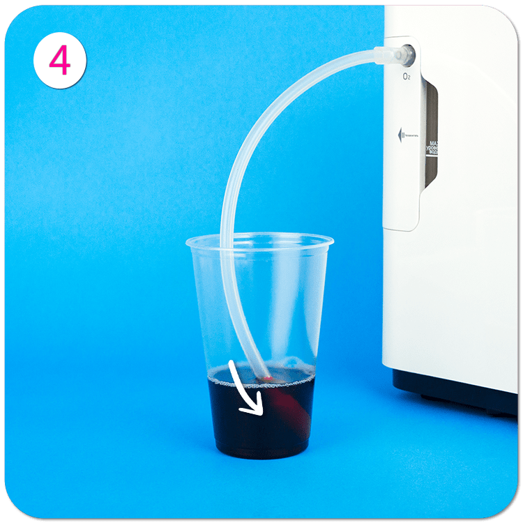 Приготовление кислородного коктейля при помощи аэратора - 4 шаг