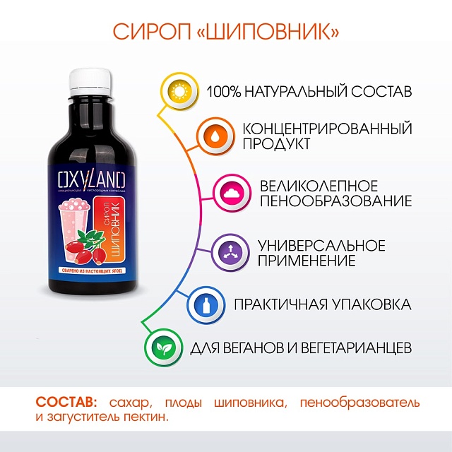 Набор OXYLAND для кислородных коктейлей "Шиповник"