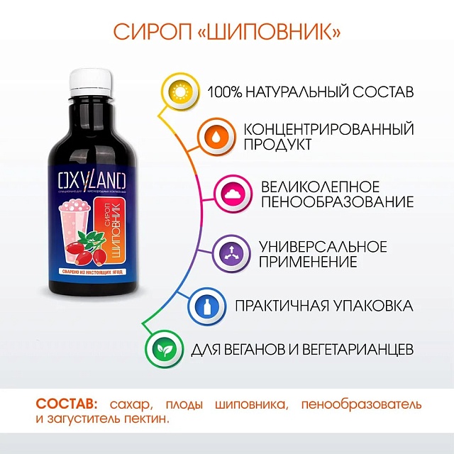 ШИПОВНИК. Сироп 2 в 1 концентрированный. 330 мл