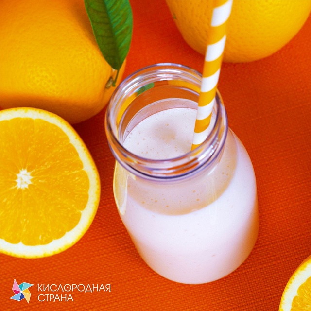 Со вкусом АПЕЛЬСИНА. Композиция для кислородно-молочных коктейлей