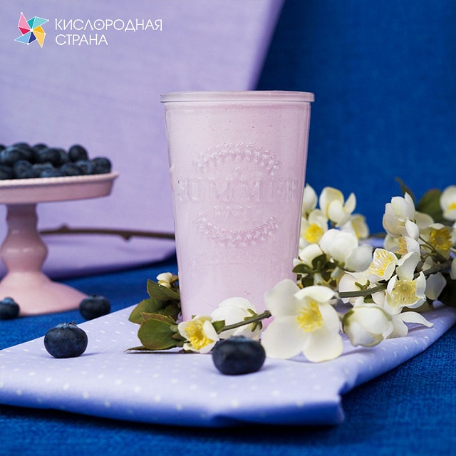 Со вкусом ЧЕРНИКИ. Композиция для кислородно-молочных коктейлей