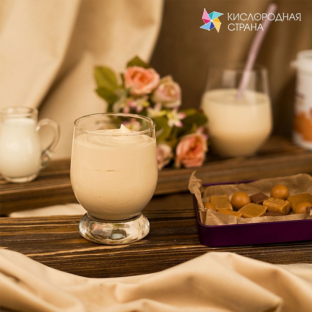 Со вкусом КРЕМ-БРЮЛЕ. Композиция для кислородно-молочных коктейлей