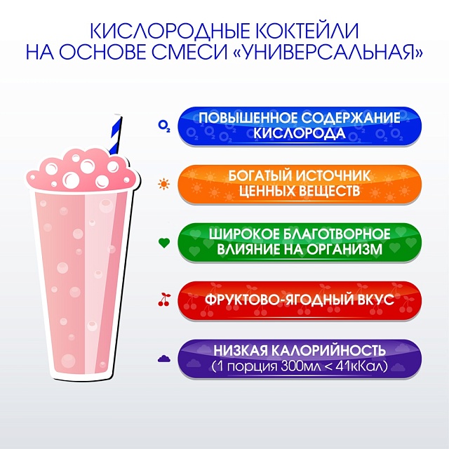 УНИВЕРСАЛЬНАЯ композиция для кислородных коктейлей №27, 100 саше-пакетов